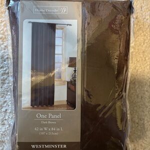 HomeTrends Dark Brown Curtain Panel (1)
